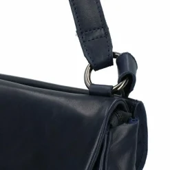 Harold's Caugio Schultertasche Leder 30 cm dunkelblau