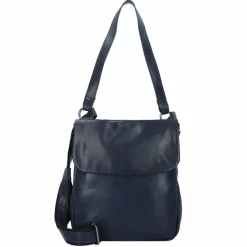 Outlet Harold's Caugio Schultertasche Leder 25 cm dunkelblau