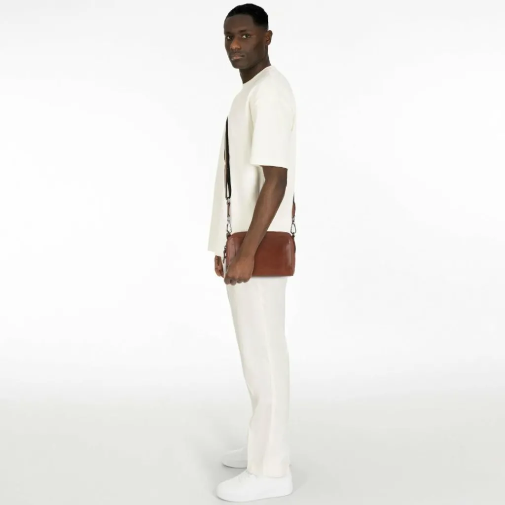 Harold's Umhängetaschen<Caugio Umhängetasche Leder 21.5 cm cognac