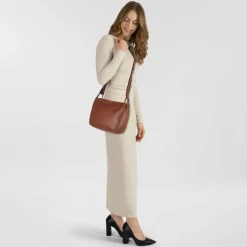 Harold's Caugio Umhängetasche Leder 31 cm cognac