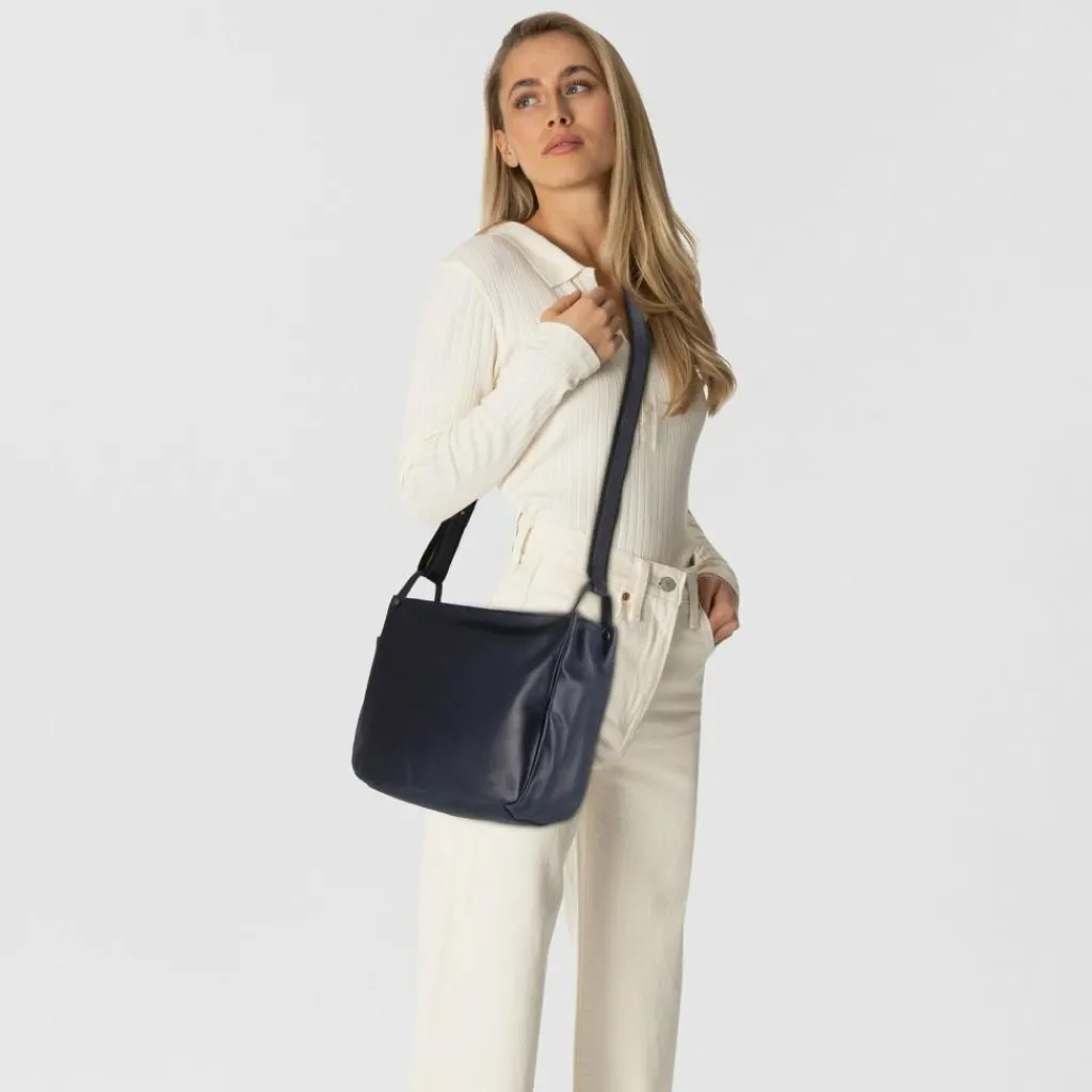 Harold's Umhängetaschen<Caugio Umhängetasche Leder 31 cm dunkelblau