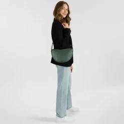 Harold's Umhängetaschen<Caugio Umhängetasche Leder 36 cm gruen