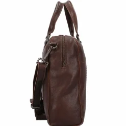 Harold's Laptoptaschen|Aktentaschen<Chaugio Aktentasche Leder 41 cm Laptopfach braun