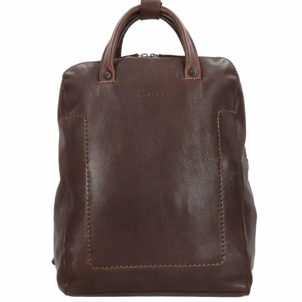Harold's Lederrucksäcke|Business-Rucksäcke<Chaugio Rucksack Leder 28 cm Laptopfach braun