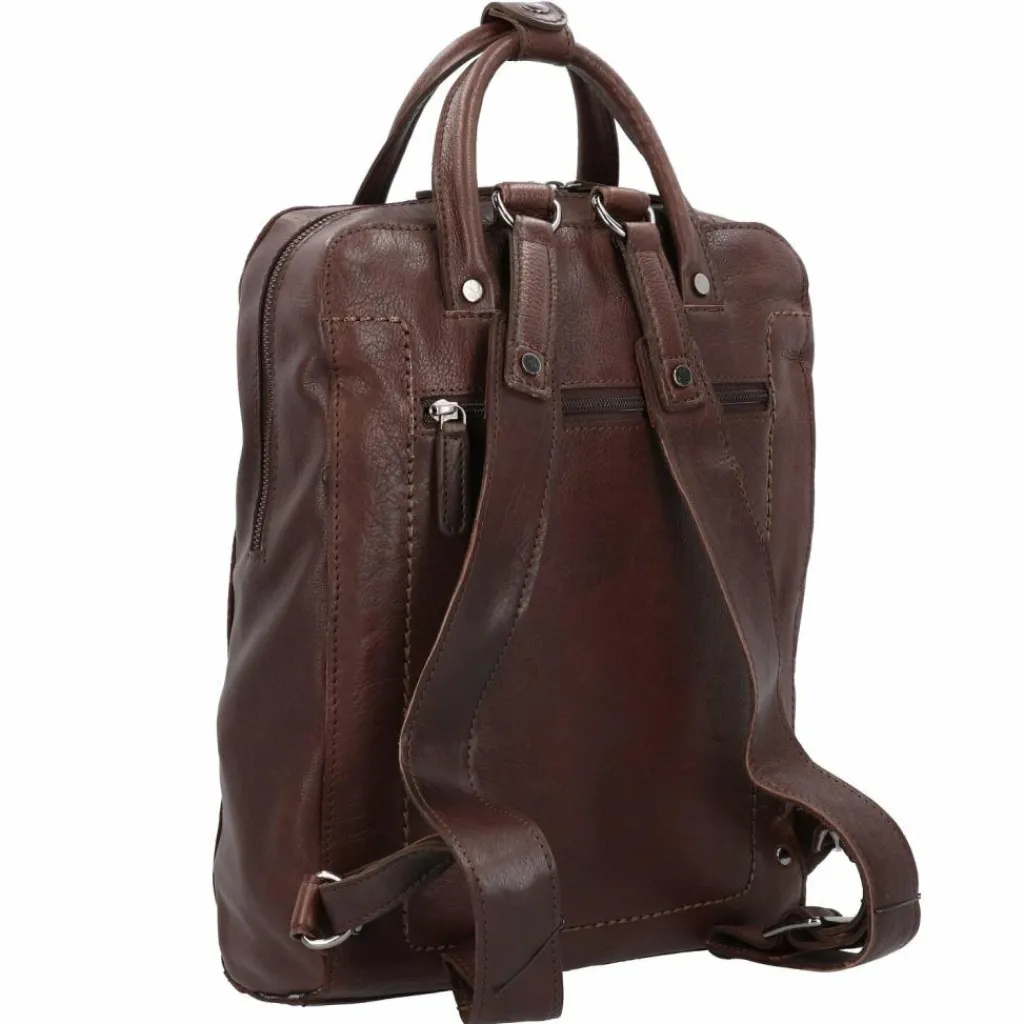 Harold's Lederrucksäcke|Business-Rucksäcke<Chaugio Rucksack Leder 28 cm Laptopfach braun
