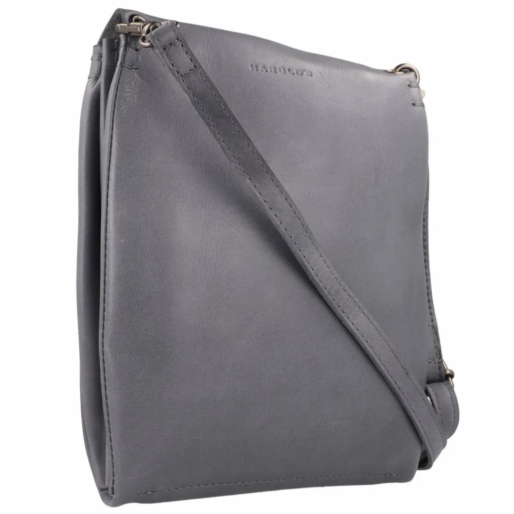 Harold's Mini Bags|Umhängetaschen<Fold Mini Bag Umhängetasche Leder 17 cm blau