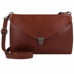 Hot Harold's Fold Umhängetasche Leder 20 cm cognac