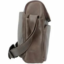 Harold's 2in1 Aktentasche Leder 36 cm Laptopfach taupe