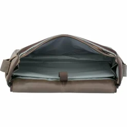 Harold's 2in1 Aktentasche Leder 36 cm Laptopfach taupe
