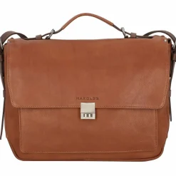 Outlet Harold's Ivy Lane Aktentasche Leder 37 cm Laptopfach cognac/braun