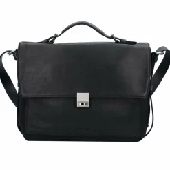 Harold's Laptoptaschen|Aktentaschen<Ivy Lane Aktentasche Leder 37 cm Laptopfach schwarz