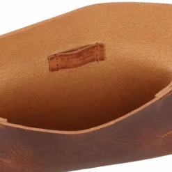 Harold's Keeper Clutch Tasche Leder 18 cm cognac