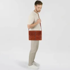 Harold's Messenger Bags<Keeper Messenger Leder 32 cm cognac