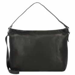 Harold's Schultertaschen<Nabuku Schultertasche Leder 39 cm schwarz