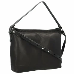 Harold's Schultertaschen<Nabuku Schultertasche Leder 39 cm schwarz