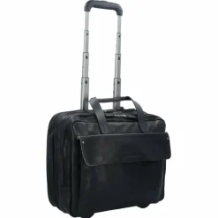 Harold's 2-Rollen Businesstrolley Leder 40 cm Laptopfach