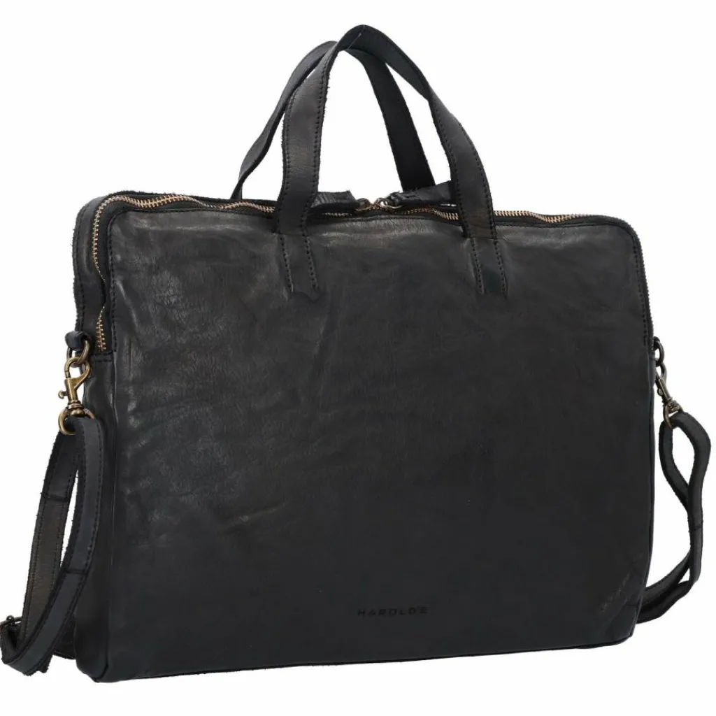 Clearance Harold's Submarine Aktentasche Leder 36 cm schwarz