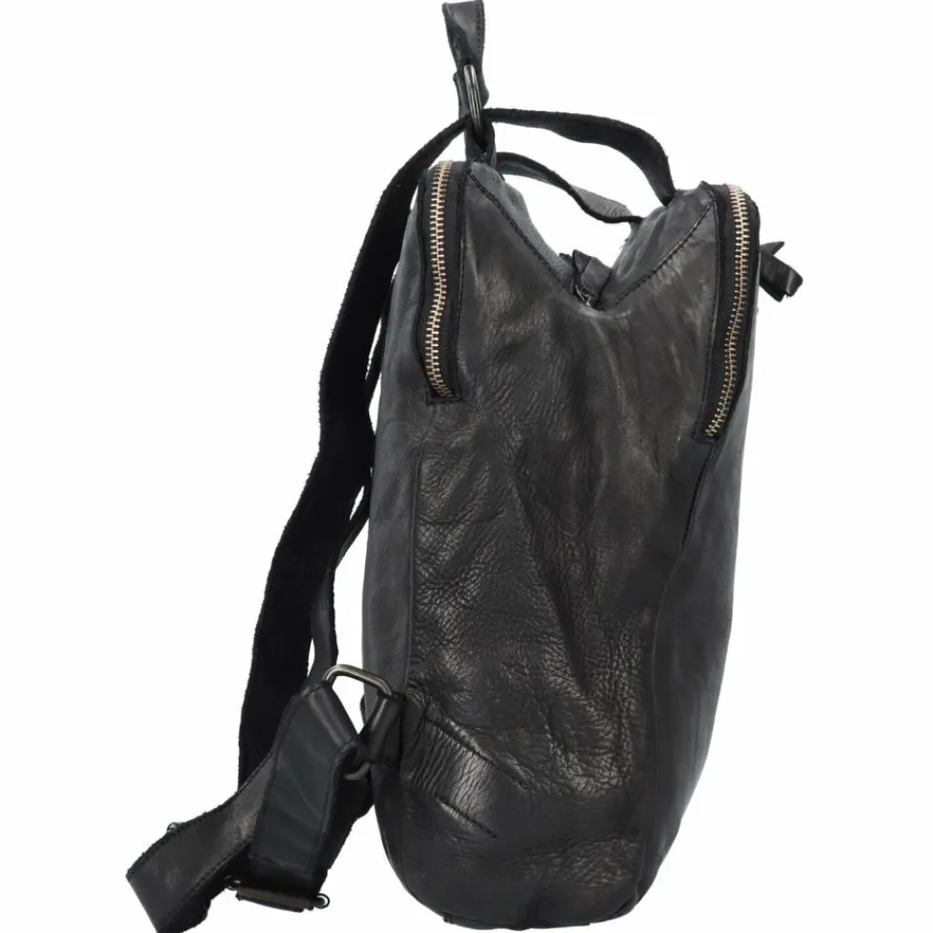 Harold's Lederrucksäcke|City Rucksäcke<Submarine City Rucksack Leder 33 cm schwarz