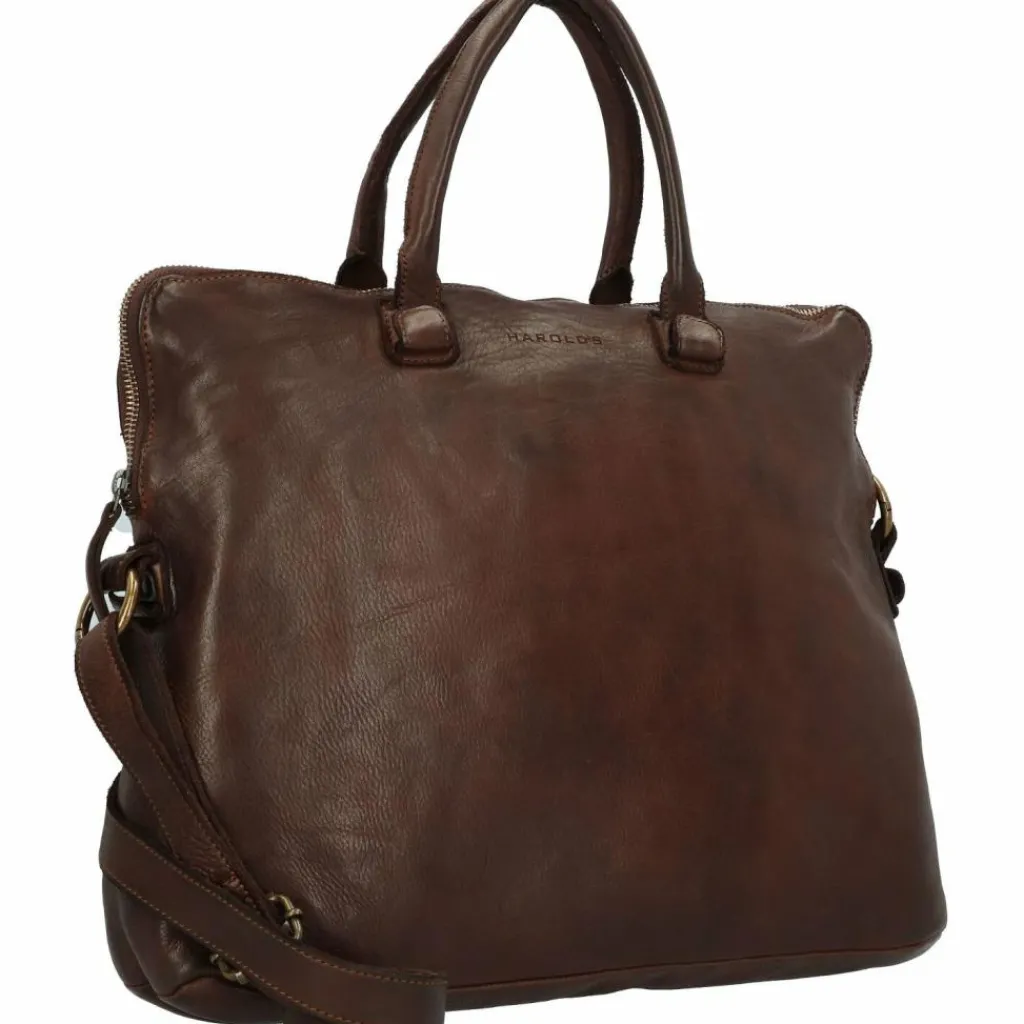 Harold's Submarine Handtasche Leder 38 cm Laptopfach