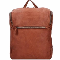 Harold's Lederrucksäcke|Daypacks<Submarine Rucksack Leder 34 cm Laptopfach cognac
