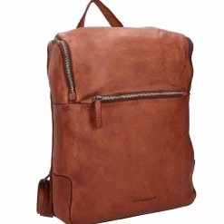 Harold's Lederrucksäcke|Daypacks<Submarine Rucksack Leder 34 cm Laptopfach cognac