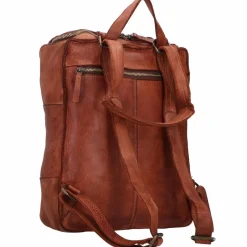 Harold's Lederrucksäcke|Daypacks<Submarine Rucksack Leder 34 cm Laptopfach cognac