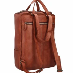 Harold's Lederrucksäcke|Business-Rucksäcke<Submarine Rucksack Leder 37 cm Laptopfach cognac