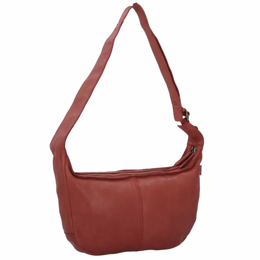 New Harold's Submarine Schultertasche Leder 39 cm rot