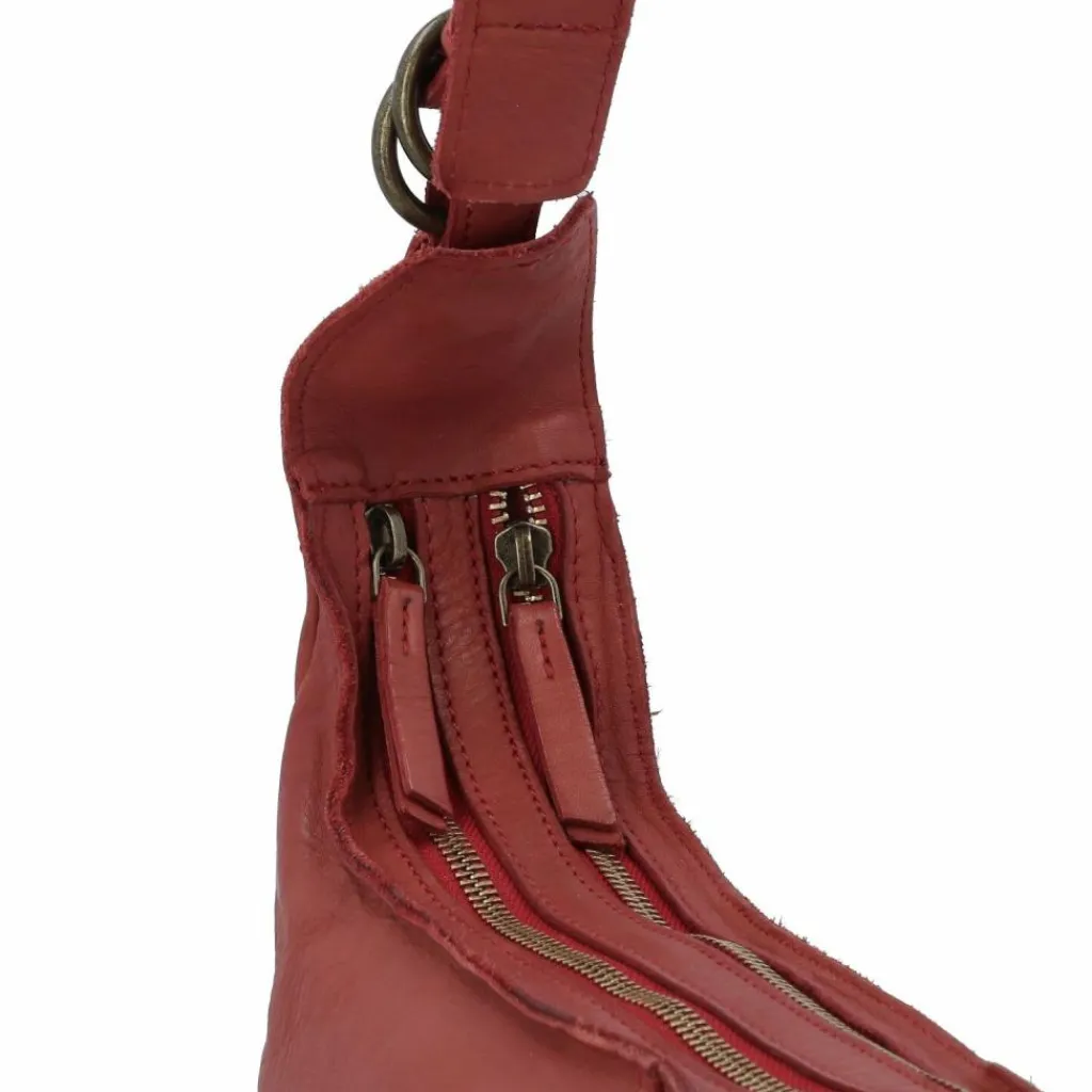 New Harold's Submarine Schultertasche Leder 39 cm rot