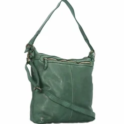 Outlet Harold's Submarine Schultertasche Leder 33 cm grün