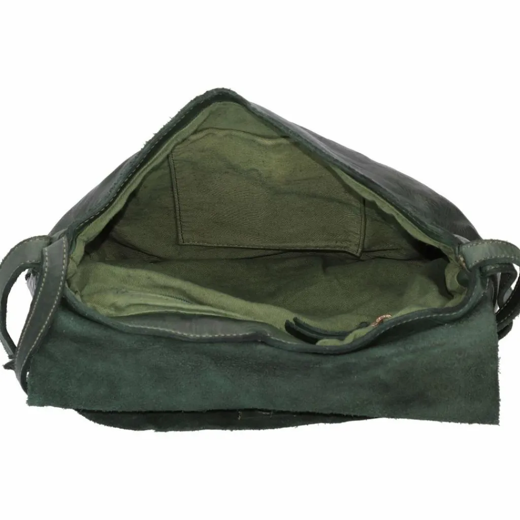 Harold's Schultertaschen<Submarine Schultertasche L Leder 28 cm grün