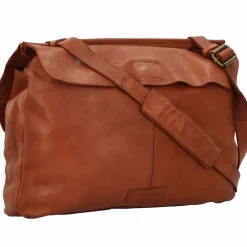 Harold's Henkeltaschen|Schultertaschen<Submarine Schultertasche Leder 45 cm cognac