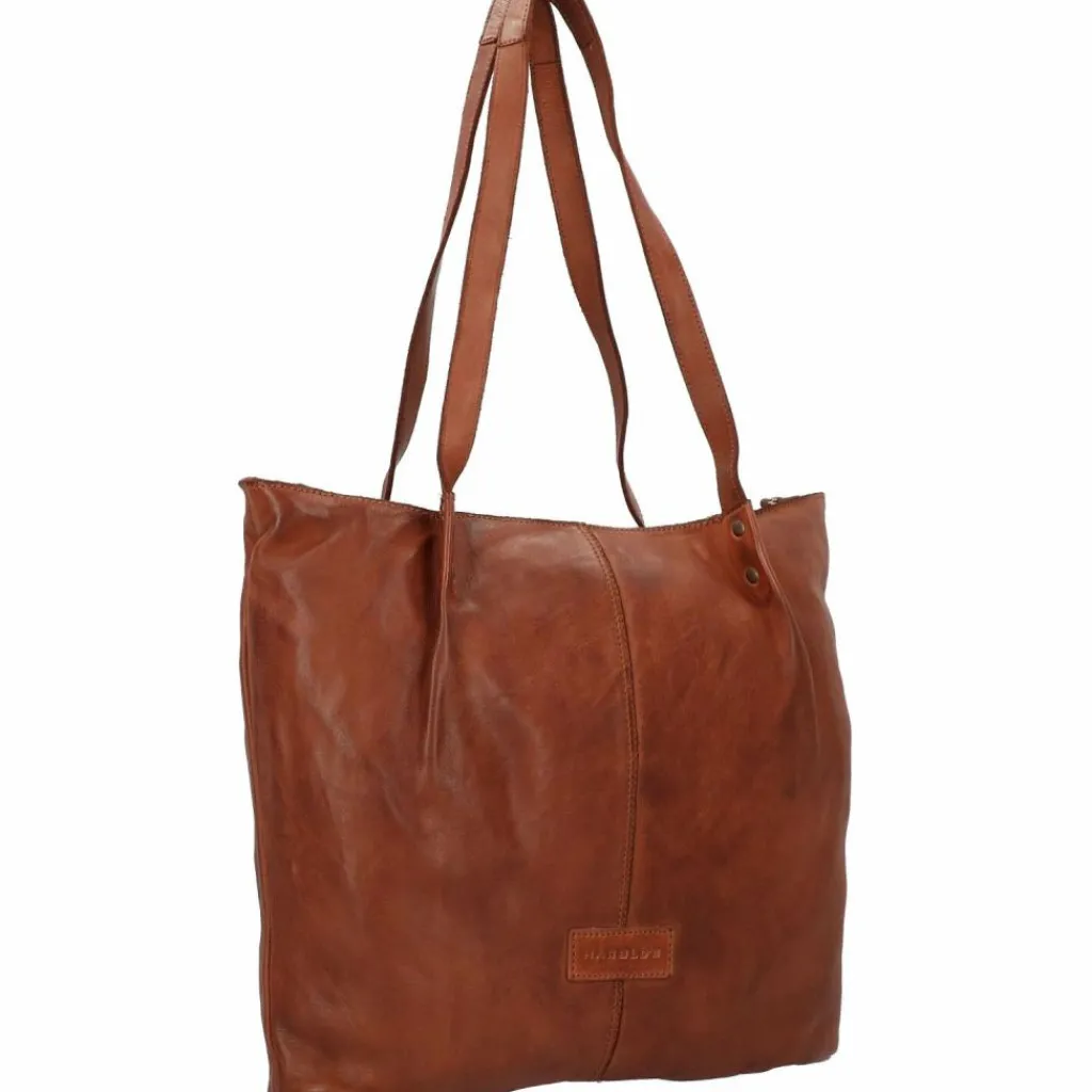 Harold's Shopper|Schultertaschen<Submarine Shopper Tasche Leder 39 cm cognac