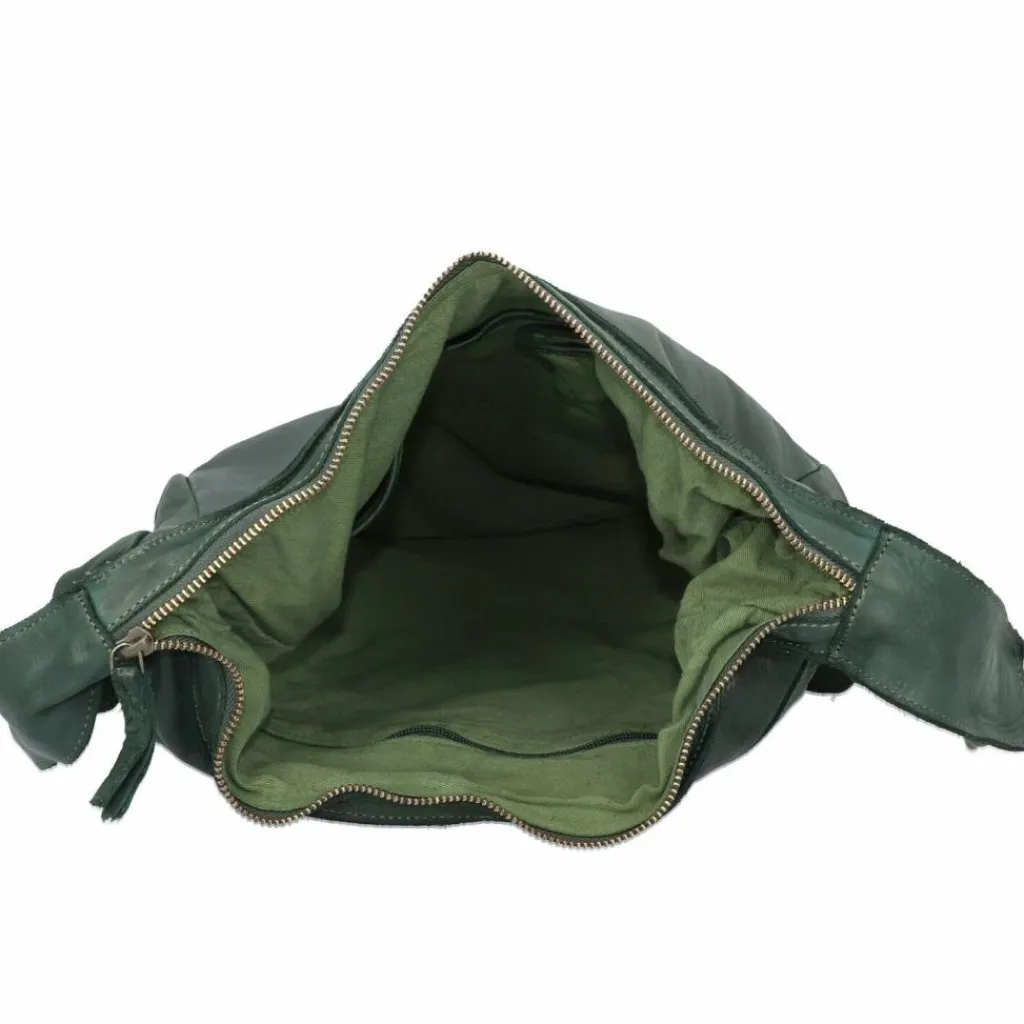 Outlet Harold's Submarine Umhängetasche Leder 31 cm grün