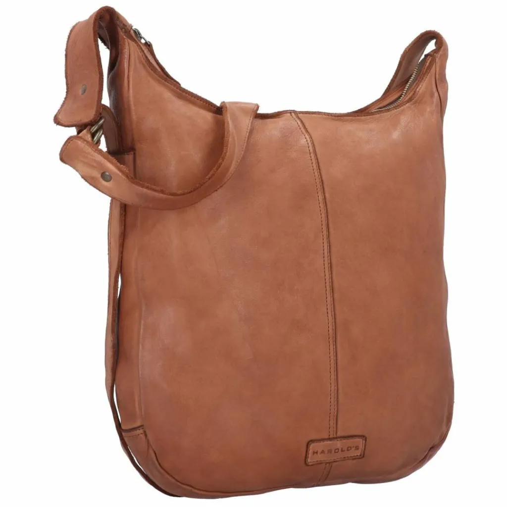 Outlet Harold's Submarine Umhängetasche Leder 31 cm cognac