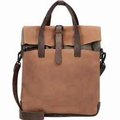 Best Harold's Twister Aktentasche mit Rucksackfunktion Leder 34 cm Laptopfach natur