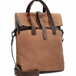 Best Harold's Twister Aktentasche mit Rucksackfunktion Leder 34 cm Laptopfach natur