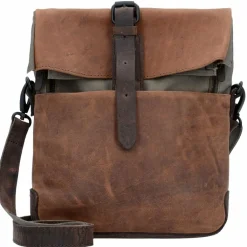 New Harold's Twister Kurier Umhängetasche Leder 26 cm natur