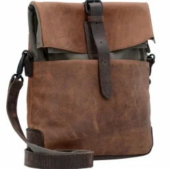 New Harold's Twister Kurier Umhängetasche Leder 26 cm natur