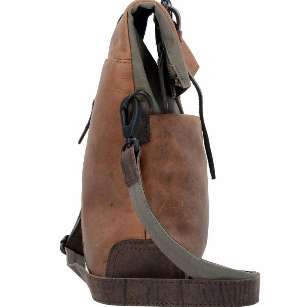 New Harold's Twister Kurier Umhängetasche Leder 26 cm natur