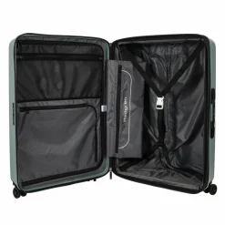 Hedgren Hartgepäck|4-Rollen Koffer<Comby Grip L Exp 4 Rollen Trolley L 74 cm mit Dehnfalte grey-green