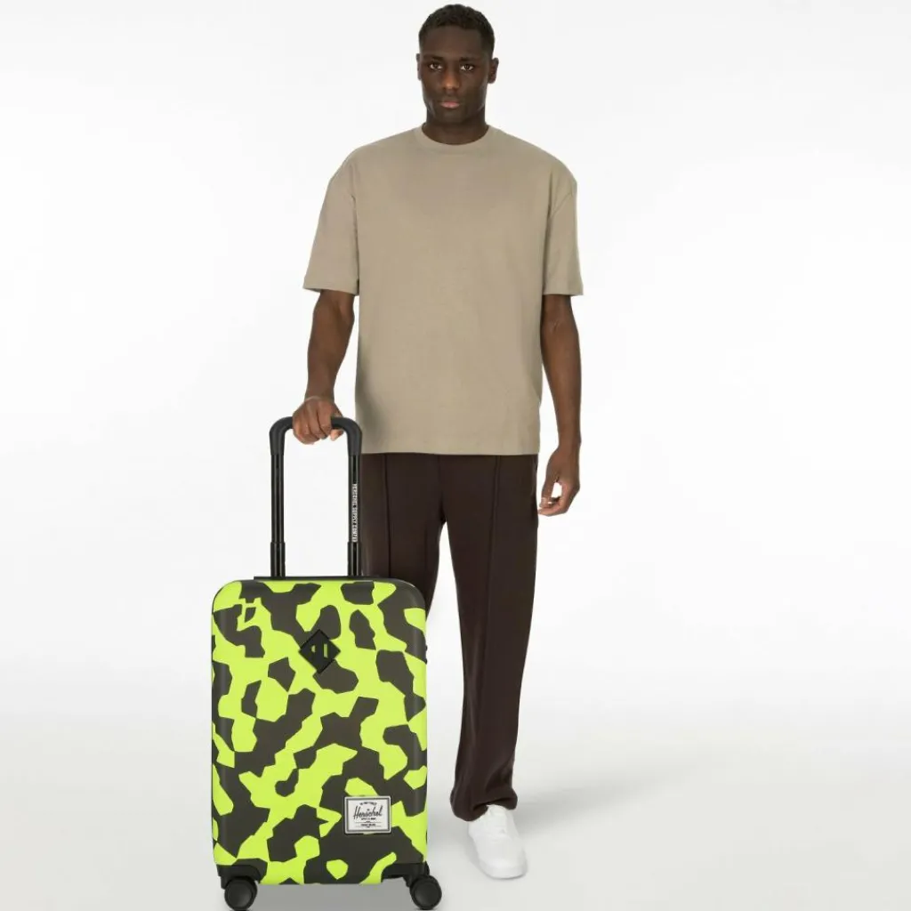 Herschel Hartgepäck Kabinengepäck|4-Rollen Kabinentrolleys<Heritage 4 Rollen Kabinentrolley S 54 cm shadow pixel lime punch