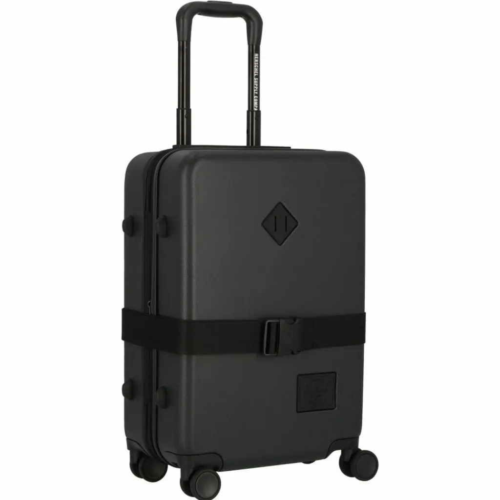 Outlet Herschel Heritage 4 Rollen Kabinentrolley 54 cm mit Dehnfalte black
