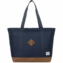 Herschel Shopper|Schultertaschen<Heritage Shopper Tasche 63.5 cm Laptopfach navy-saddle brown