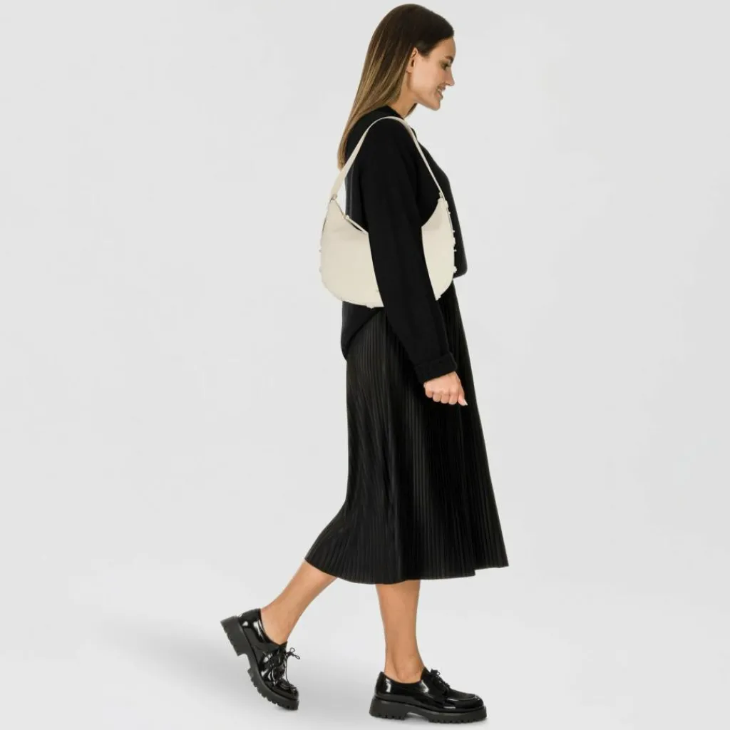 Hey Marly Henkeltaschen|Schultertaschen<Lifetime Sister Schultertasche M Leder 35 cm crema