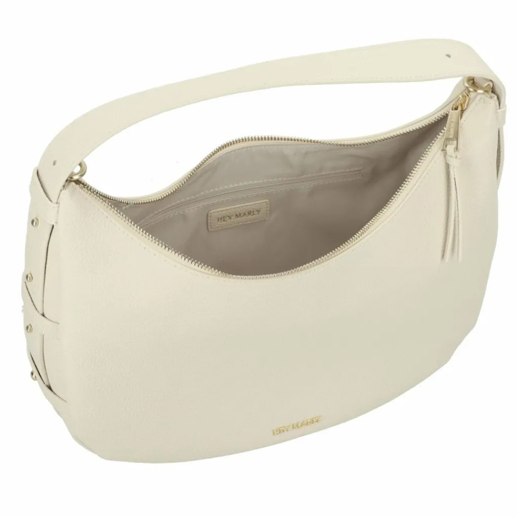 Hey Marly Henkeltaschen|Schultertaschen<Lifetime Sister Schultertasche M Leder 35 cm crema