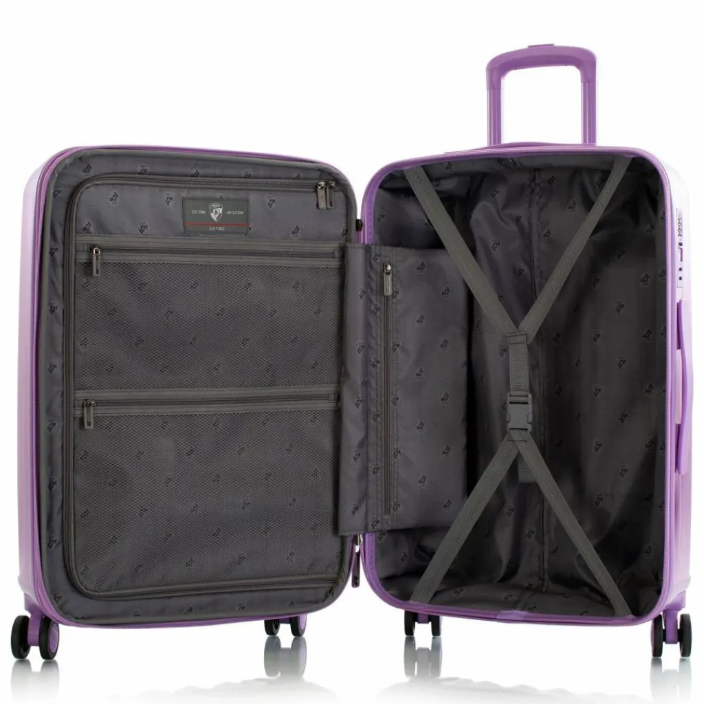 Heys Astro 4 Rollen Kofferset 3-teilig mit Dehnfalte purple