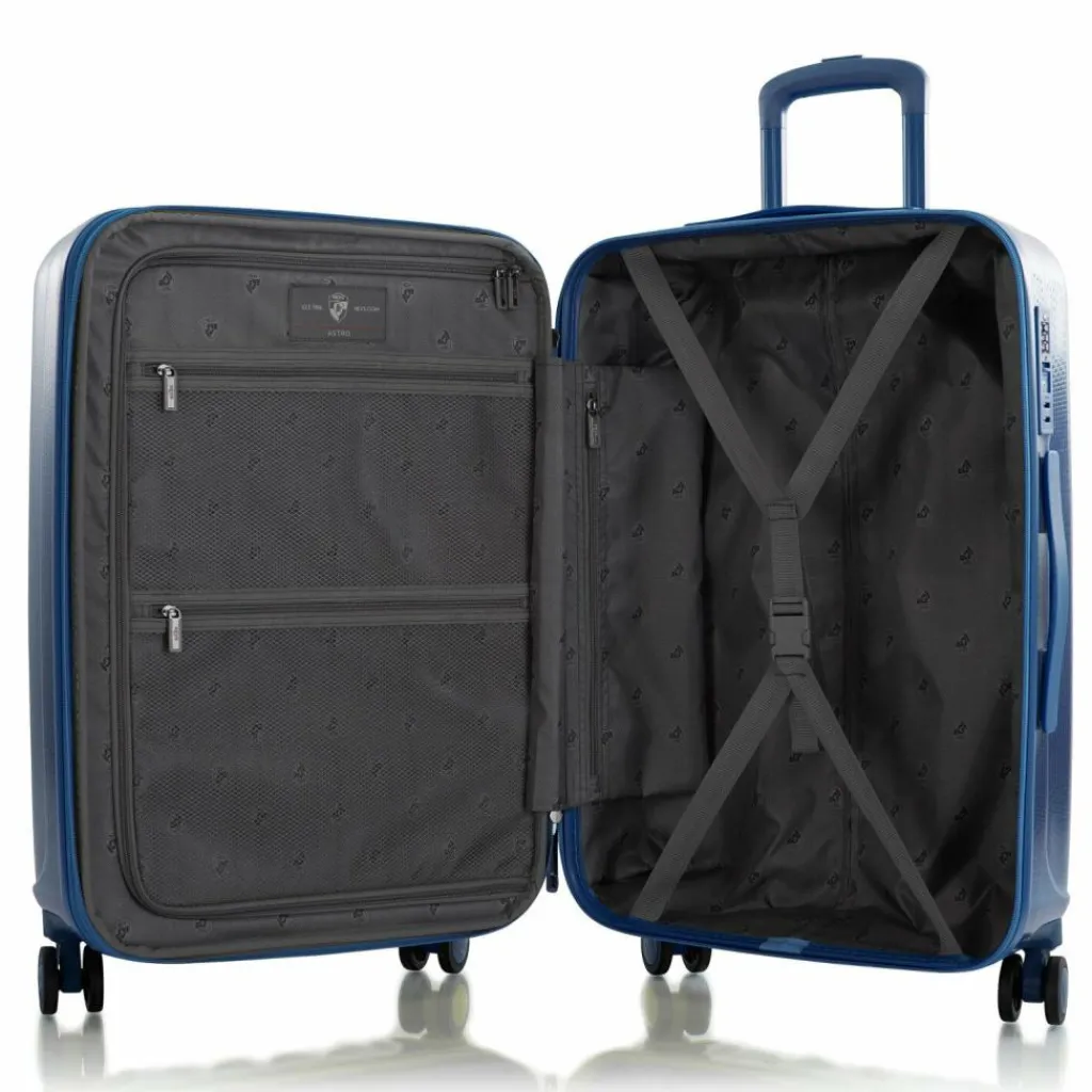 Heys 4-Rollen Koffer|Hartgepäck<Astro 4 Rollen Trolley M 66 cm mit Dehnfalte blue