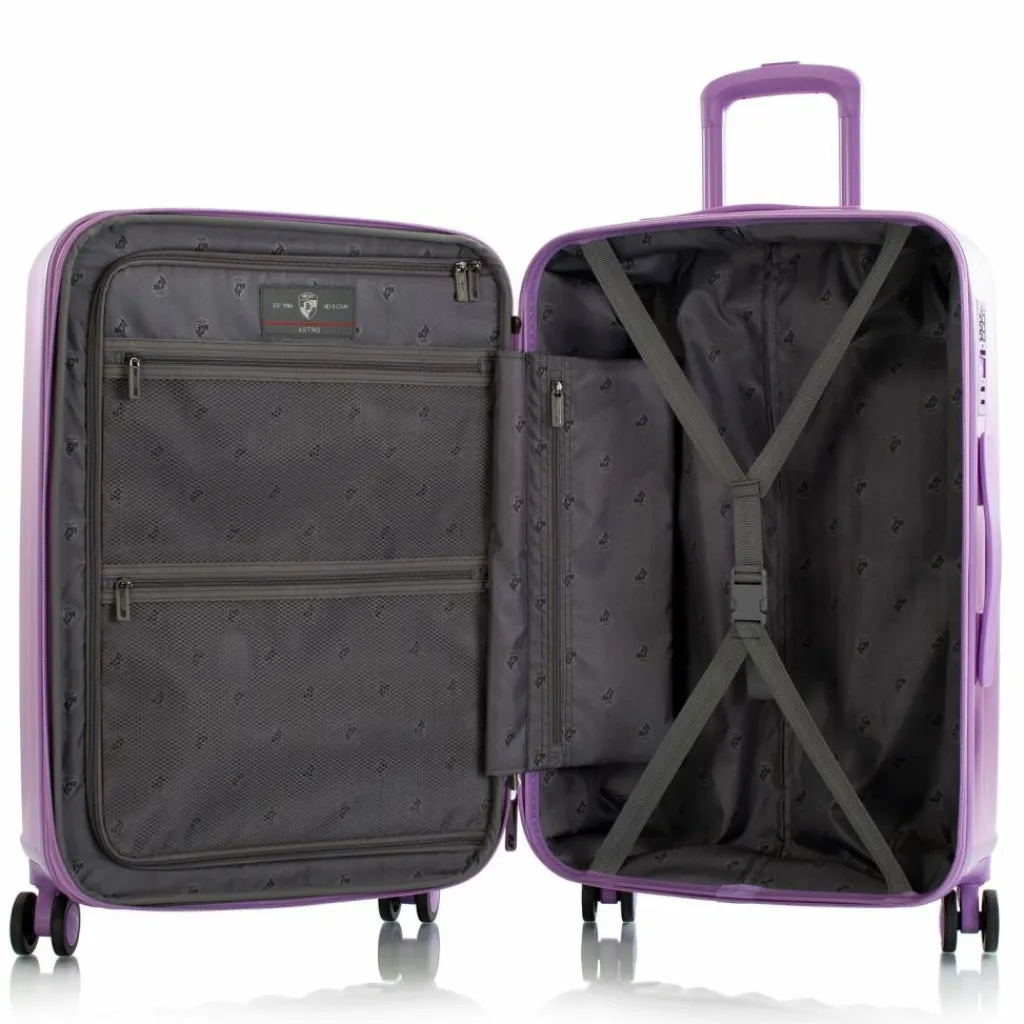 Best Heys Astro 4 Rollen Trolley M 66 cm mit Dehnfalte purple