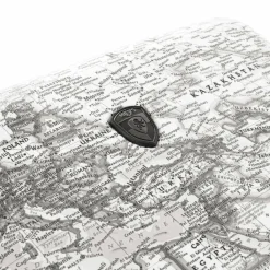 Heys Hartgepäck Kabinengepäck|4-Rollen Kabinentrolleys<Black Camo 4 Rollen Kabinentrolley S 53 cm mit Dehnfalte black-white world map